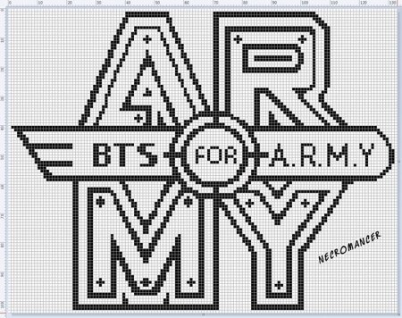 Вышивка крестом БТС схемы