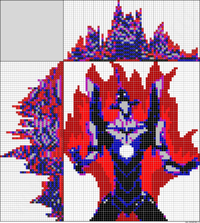 Евангелион схема для вышивки