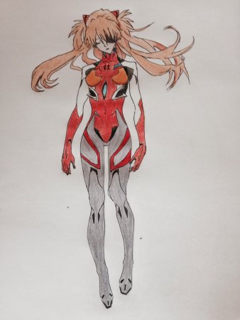 Пиксельная Аска Лэнгли