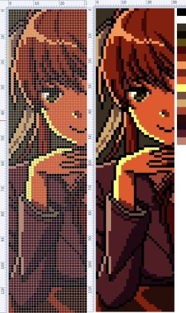 Пиксельные аниме персонажи доки