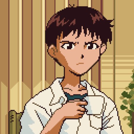 Синдзи Икари пиксельный