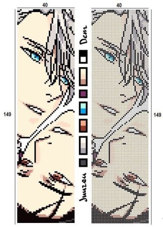 Схемы плетения аниме