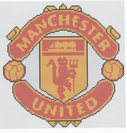 Манчестер Юнайтед вышивка крестом