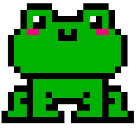 Жабка Пепе пиксели