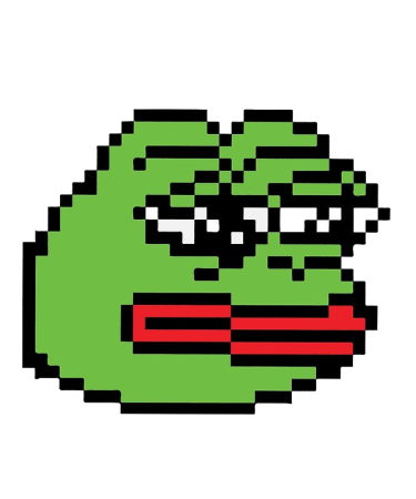 Лягушка Пепе пиксель арт