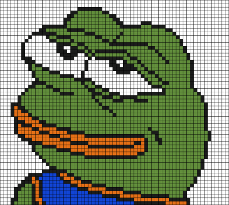 Лягушонок Пепе вышивка