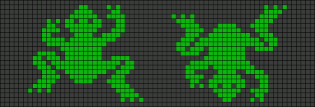 Схемы фенечек с лягушками