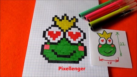 Лягушечка по клеточкам