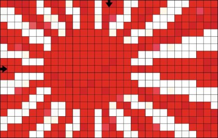 Рисунки по клеточкам флаги