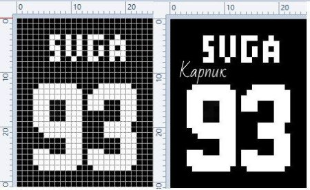 Вышивка БТС схема