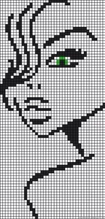 Рисунки по клеточкам сложные девочки