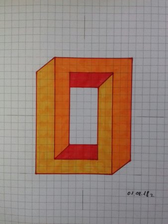 Легкую геометрическую фигуру по клеточкам