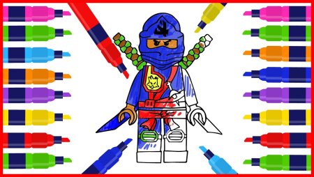 Рисование по клеточкам лего Ниндзяго
