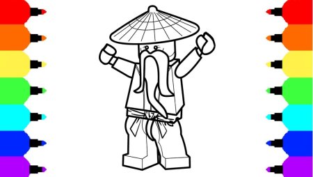 Рисунки по клеткам Ниндзяго