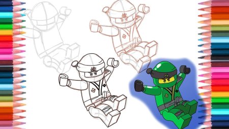 Рисование по клеточкам лего Ниндзяго