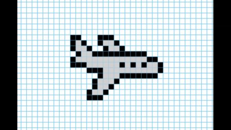 Графический диктант самолёт для дошкольников