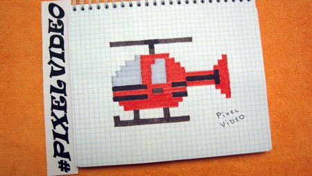 Крутые рисунки по клеточкам в тетради