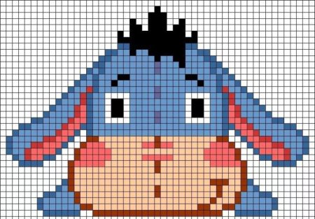 Рисунки по клеточкам сложные