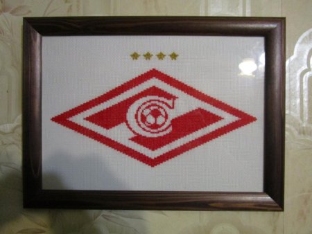 Схема вышивки крестом ФК Спартак