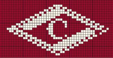 Фенечка Спартак схема