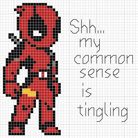 Вышивка Марвел человек паук схема