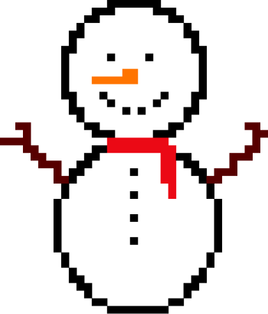 По клеточкам новогодние Снеговики