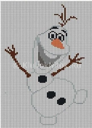 Рисунки по клеточкам новогодние