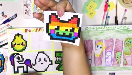 Бумажные сюрпризы по клеточкам