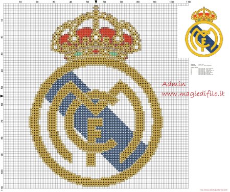 Эмблема футбольного клуба Real Madrid. Испания