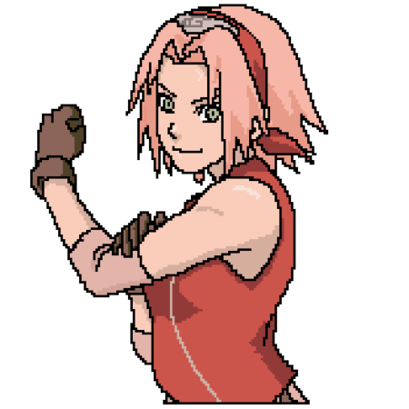 Сакура Харуно пиксель