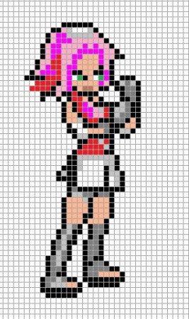 Сакура Харуно пиксель арт