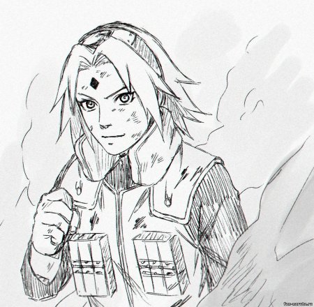 Сакура Харуно рисунок