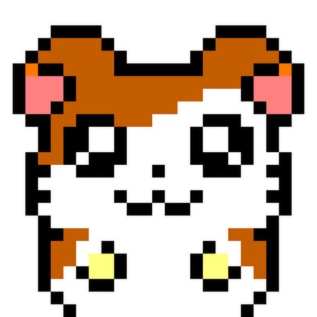 Хомяк пиксель арт