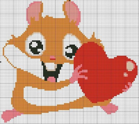 Вышивка крестиком животные простая