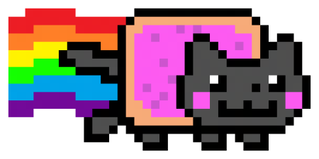 Nyan Cat пиксель арт