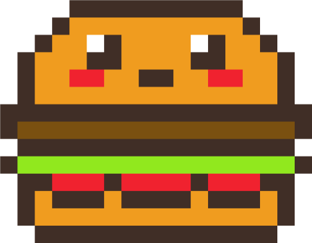 Рисование по клеточкам бургер