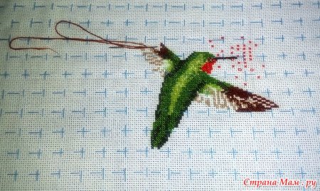 Рисунки по клеточкам Колибри