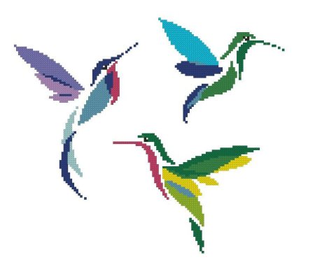 Вышивка крестиком Колибри