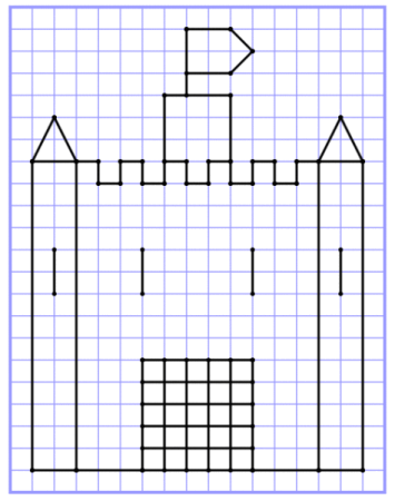 Домик из клеточек