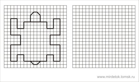 Рисование по клеточкам в тетради для детей