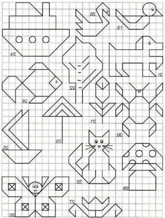 Фигуры из клеточек