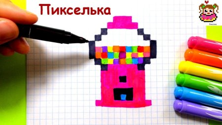 Рисунки по клеточкам Каваи