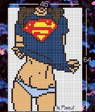 Рисунки по клеточкам девочки