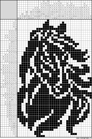 Жаккардовые узоры лошади