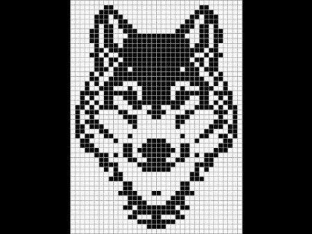 Схема волка для вязания спицами