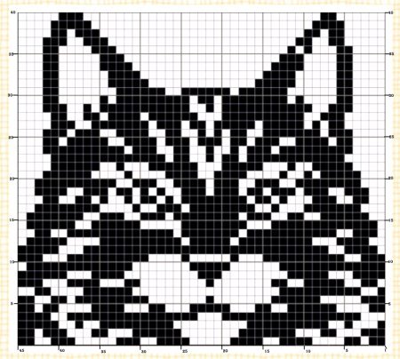 Жаккард Кошачья мордочка