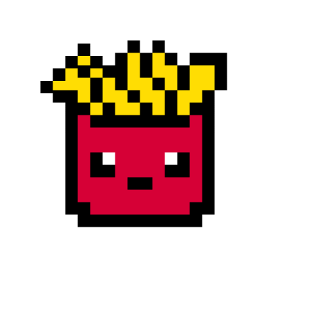 Рисунки по клеткам картошка фри