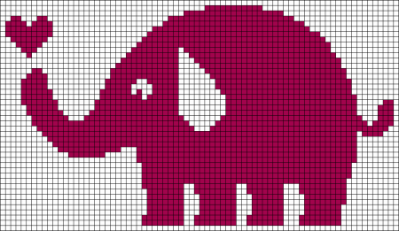 Рисунки по клеточкам большие