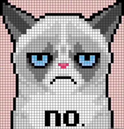 Рисование по клеточкам кошечка