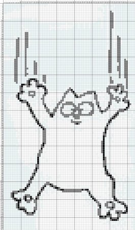 Схемы котиков для вязания спицами